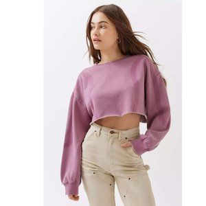 BDG Urban Outfitters Izzy Illusion Sweatshirt Pullover Cropped Top S